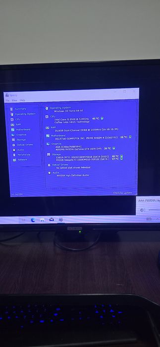Sistem i5 8500 /gtx 1070 /16 gb ddr4