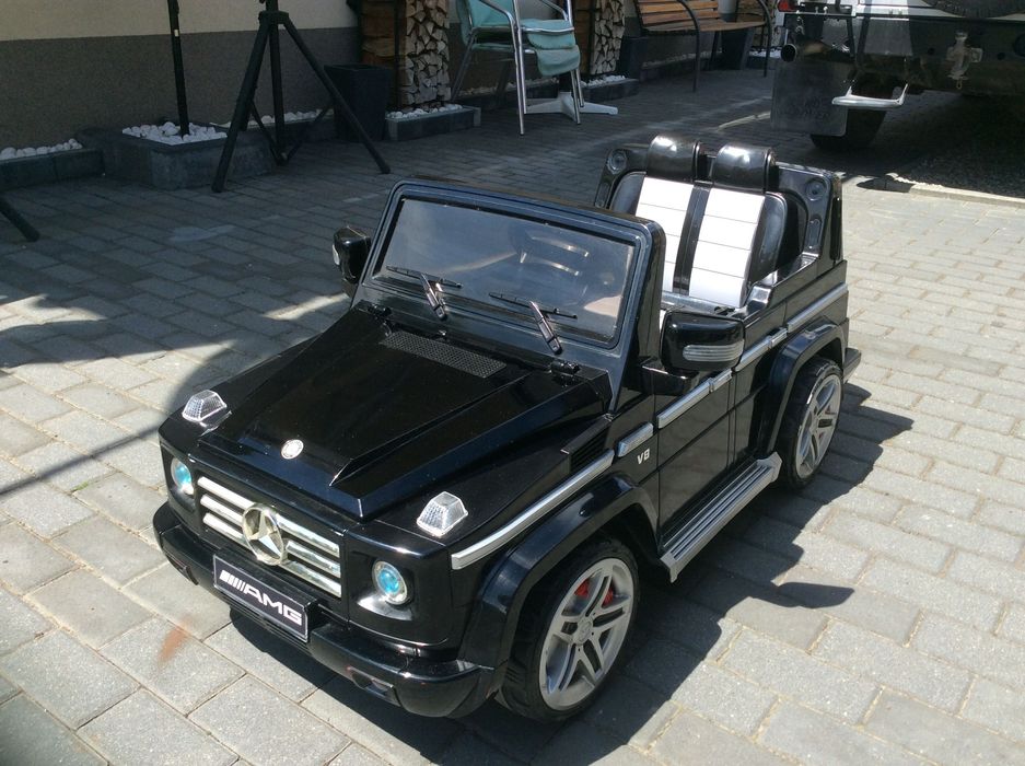 Masinuta electrica MercedesGL telecom comenzi volanUSB muz far led