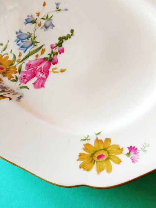 Порцеланово плато/поднос * Немско, старо, бароков стил