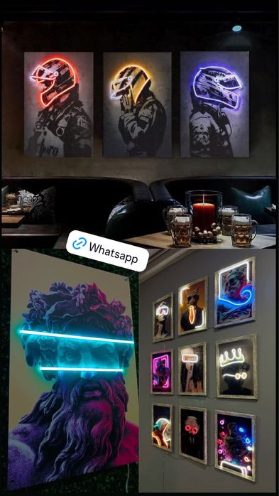 Неон, реклама, картины