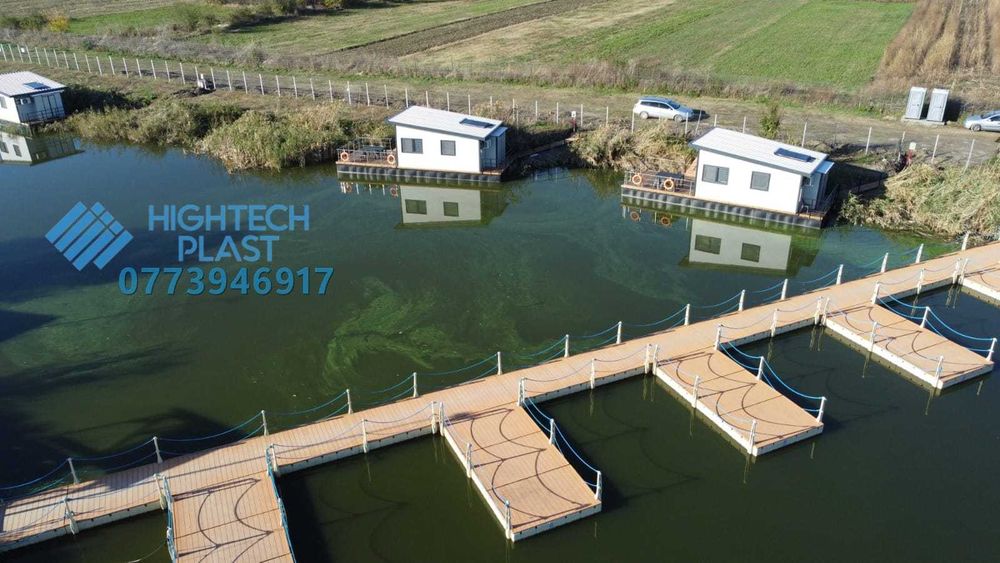 Pontoane plutitoare pescuit barca lac