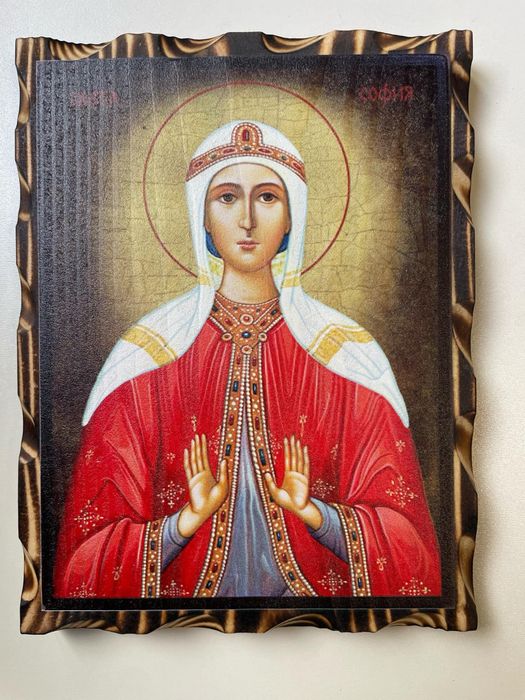 Икона върху застарено дърво