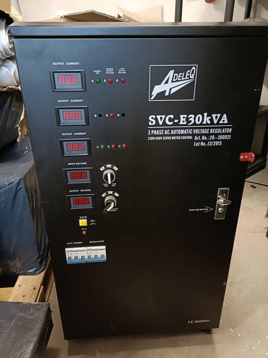 Vând stabilizator curent trifazic 30kw
