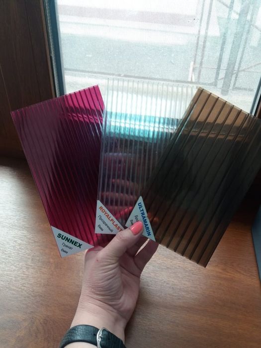 Профильный поликарбонат. Шифер. доставкв (металлочерепица) +профильный