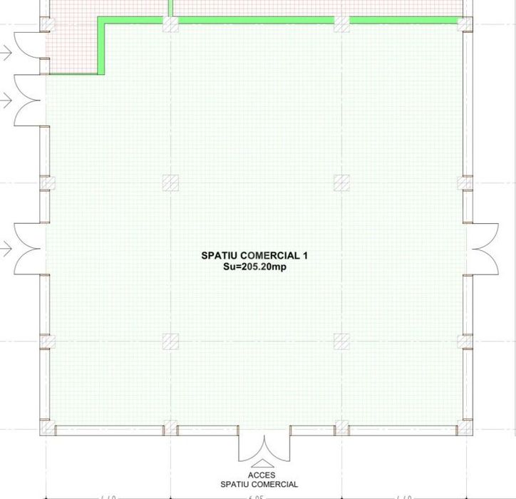 Spatiu comercial de inchiriat – Calea Moldovei, 205 mp