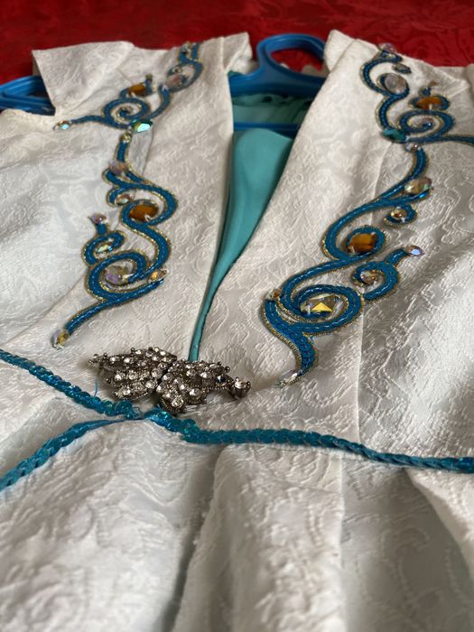 казахша койлек бирюзового цвета