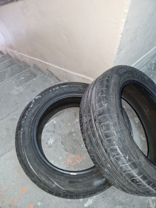 4 броя железни джанти за VW групата + 2 броя летни гуми 205 / 55 R 16