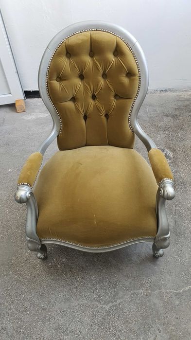Scaun / Fotoliu in stil baroc - Necesita mici reparatii