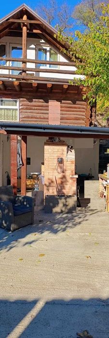 Casa lemn rotund si teren cu parau, Neamt, Iasi, Tarcau, Bucuresti(3ore)