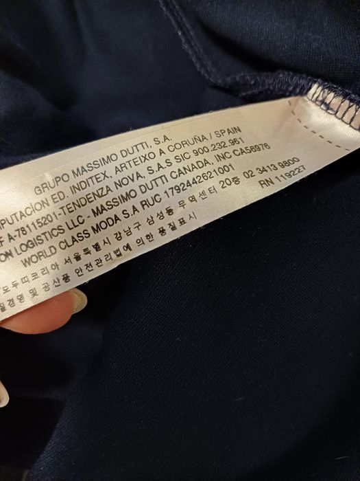 Рокля трико тъмносиня