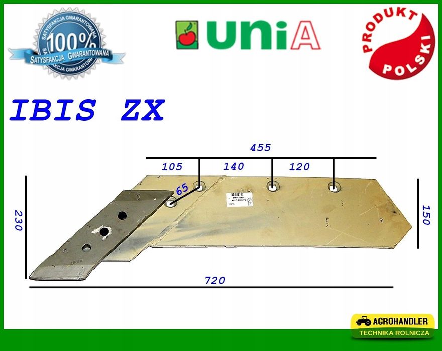 LEMKEN, KVERNELAND ва UNIA IBIS плуглари лемех, долото, отвал, запчаст
