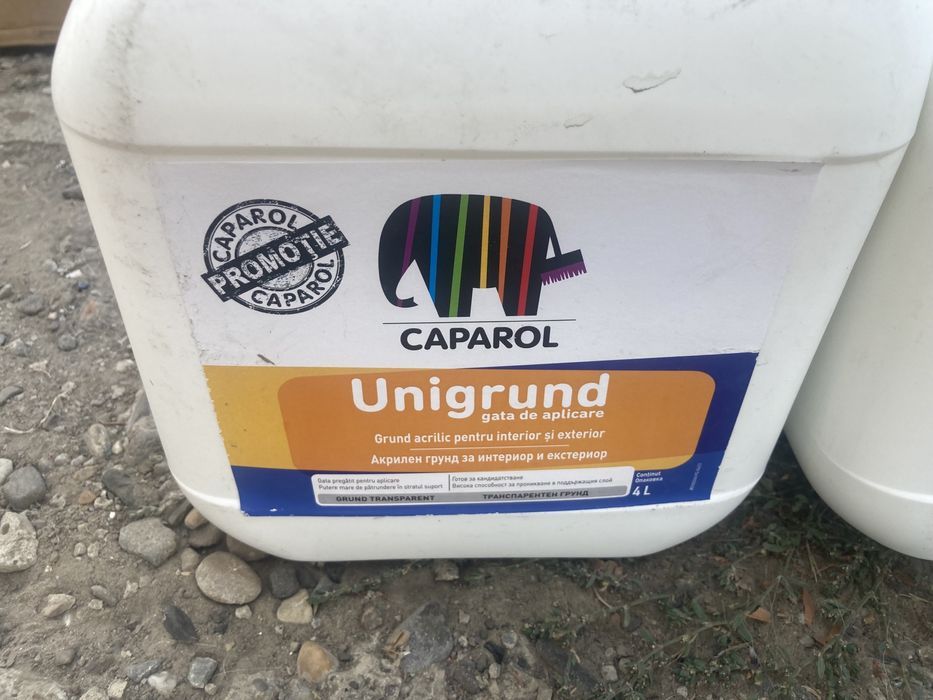 Grund acrilic, Caparol Unigrund interior / exterior transparent 4 L