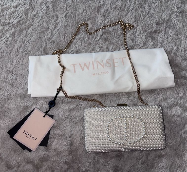Чисто нов перлен клъч Twinset