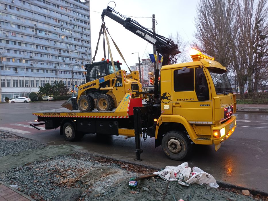 Inchiriere Platformă cu Macara de 14 metri cu Nacela prb cu platformă