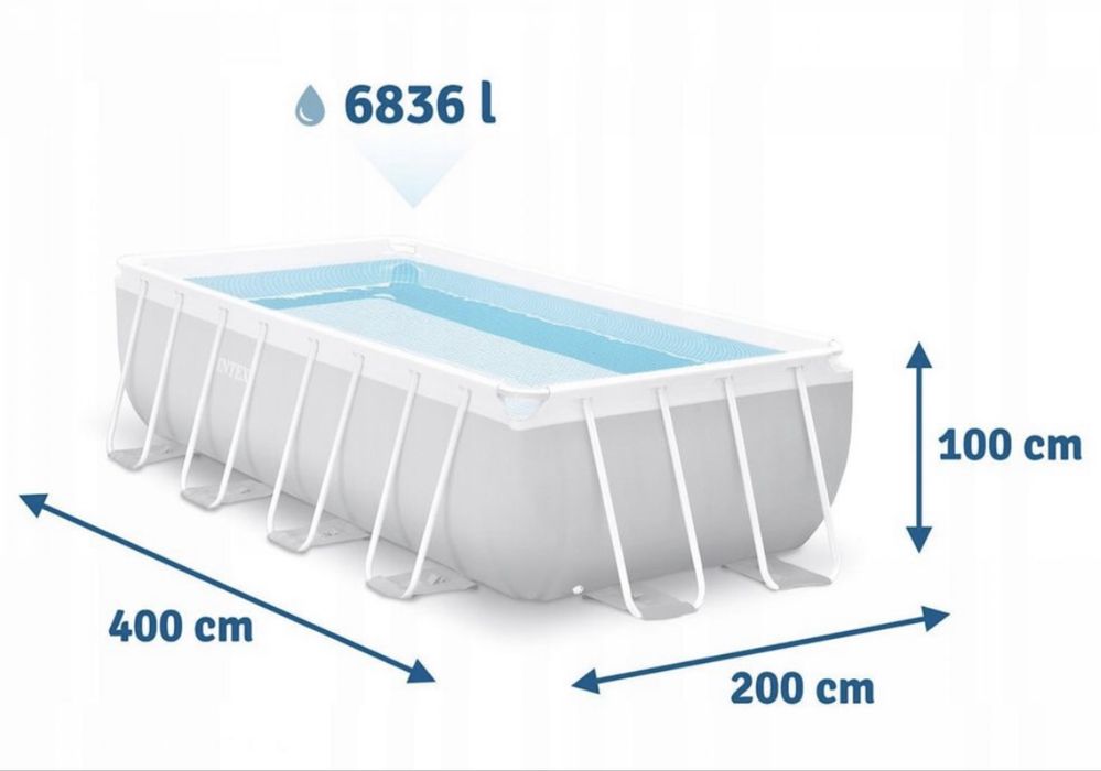 INTEX BASSEYN бассейн 4.00x 2.00x 1.00m