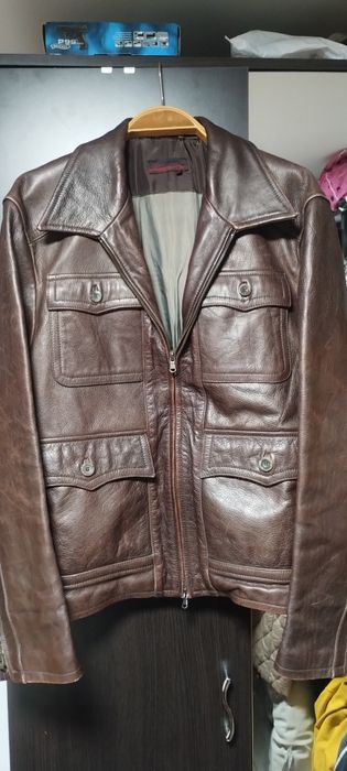 Geaca retro din piele de Bivol. Xl Bărbați.Exact ca geaca lui  Stefan