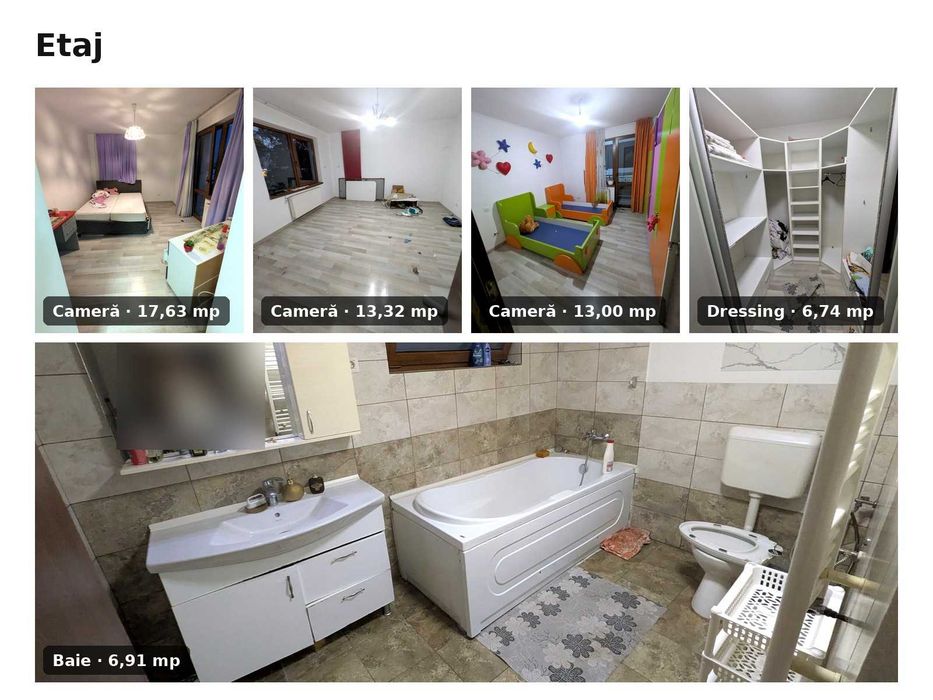 (PROPRIETAR) Vila P+1+M 7 camere 4 băi curte parcare - familie / firmă / cazare angajați