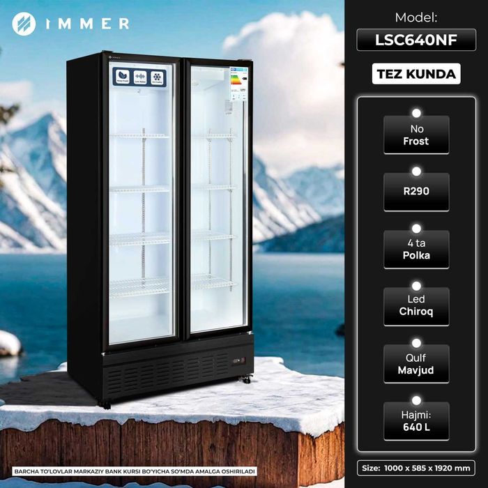Холодильник витринного типа Immer LSC640   640L