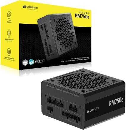 Sursă modulară Corsair RM750e — 750W, 80 PLUS Gold