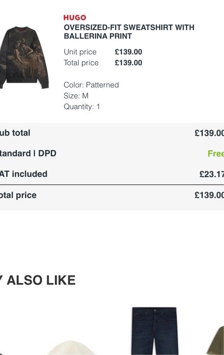 Нова Блуза/Суетшърт - Hugo Boss Ballerina Print Sweatshirt - размер М