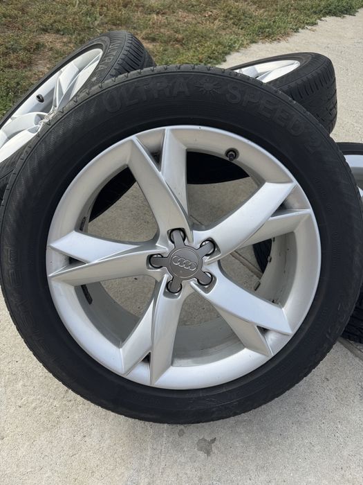 Roti / Jante R19 5x112 concave ET 32 8.5J Audi VW cauciucuri vara 235/55/19 DOT 0420
