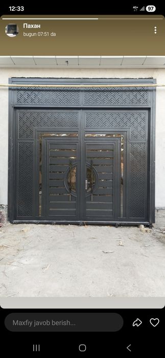 Arzon,sifatli va premium klasda darvozalar,eshiklarga buyurtma  olamiz