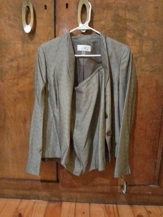 Сако + пола костюм, Le Suit, сребристо кафяв, S-M, нов