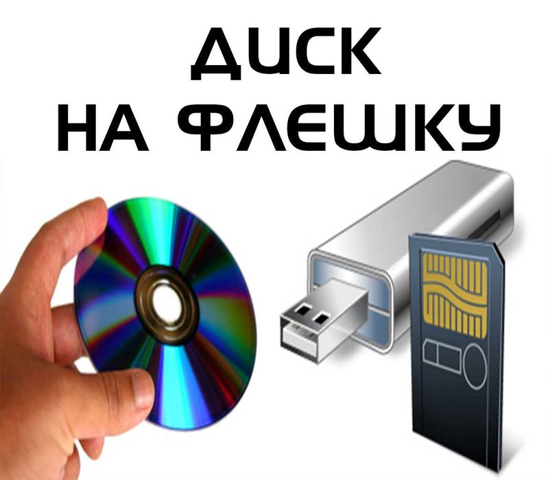 Перезапись DVD и CD дисков на флешку