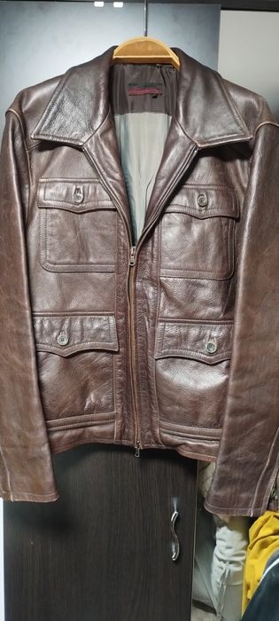 Geaca retro din piele de Bivol. Xl Bărbați.Exact ca geaca lui  Stefan