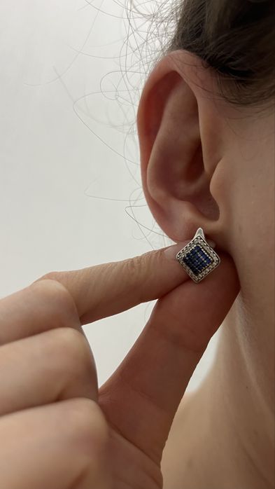 Серьги серебро, 925 проба
