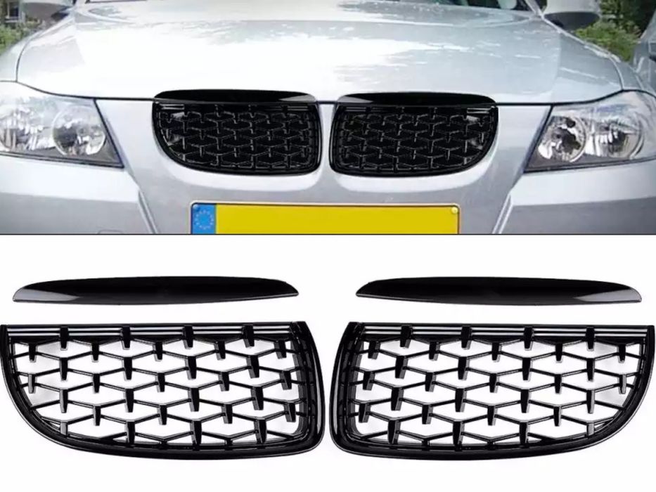 Grile Nari Diamond Bmw E90 E91 Negru lucios
