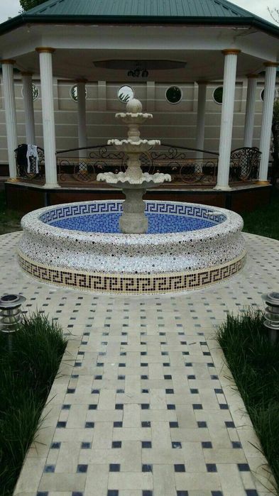 CONCRETE BEST  компания производит бетонные вазоны , Фантан