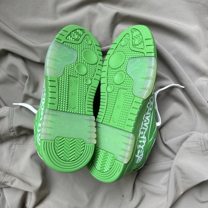 Pantofi Sport Off-White Out Of Office Verde-Alb