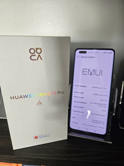 Magazin Huawei Nova 11 pro 256/8 GB impecabil 6luni garantie full box