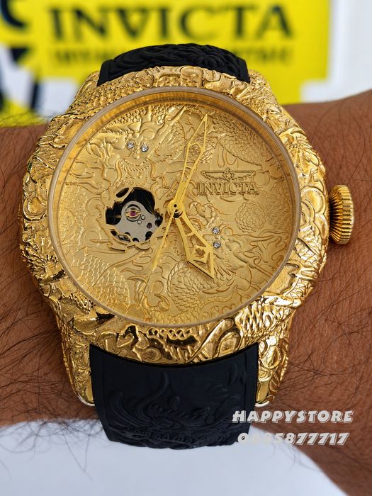 INVICTA Katana automatic black/gold 50 mm, Инвикта нов мъжки часовник