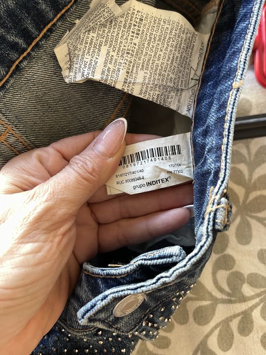 Дънки с камъни Zara М размер