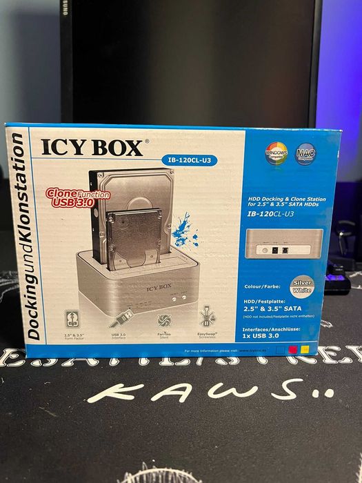 Docking Station RaidSonic IB-120CL-U3, 2.5'' & 3.5'', USB 3.0 SIGILAT