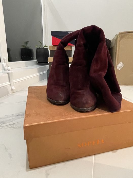 Продам сапоги винного цвета