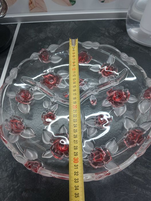 Кристално Плато Бохемия + 2 купи