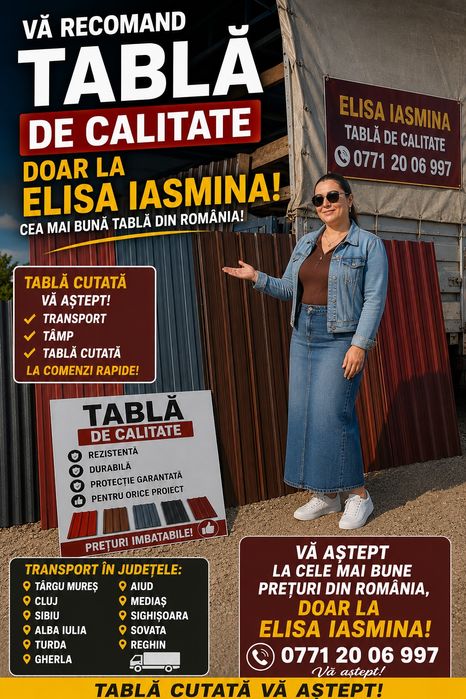 Tabla cutata colorata mai multe modele detabla avem în stoc detali și sinformati sunati și noi vom contacta