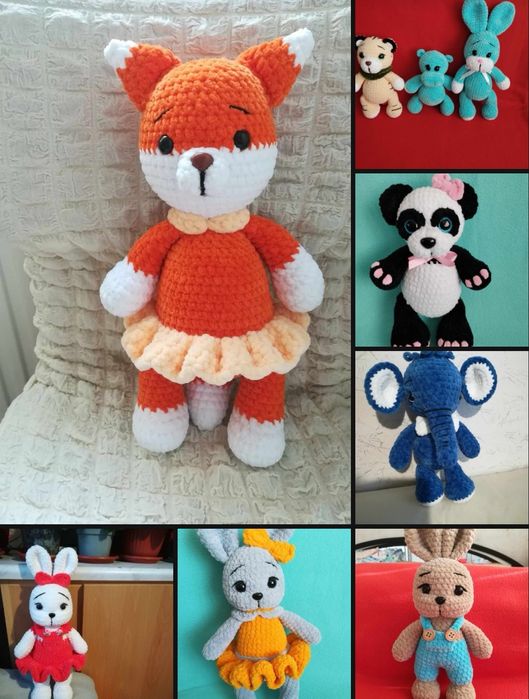 Плетени плюшени играчки