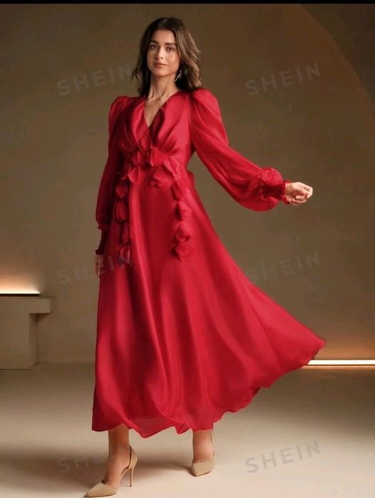 Rochie rosie eleganta, mar.L