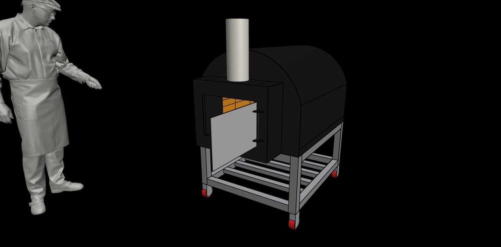 Дровяная печь барашка (помпейская печь)