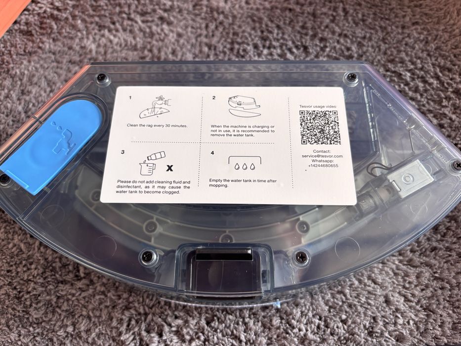 TESVOR M2 прахосмукачка робот с функция пране