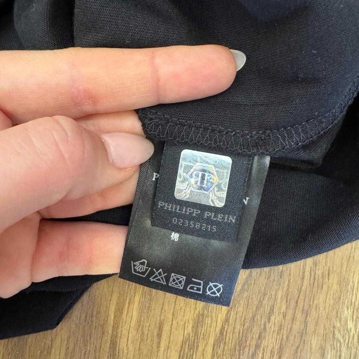 Philipp Plein Black Cotton Tshirt