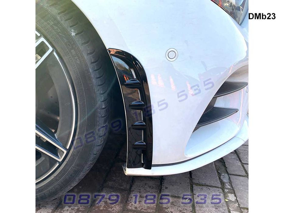 Добавки сплитер предна броня Mercedes CLS C257 странични калници цлс