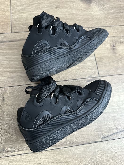 Lanvin curb sneakers black 38