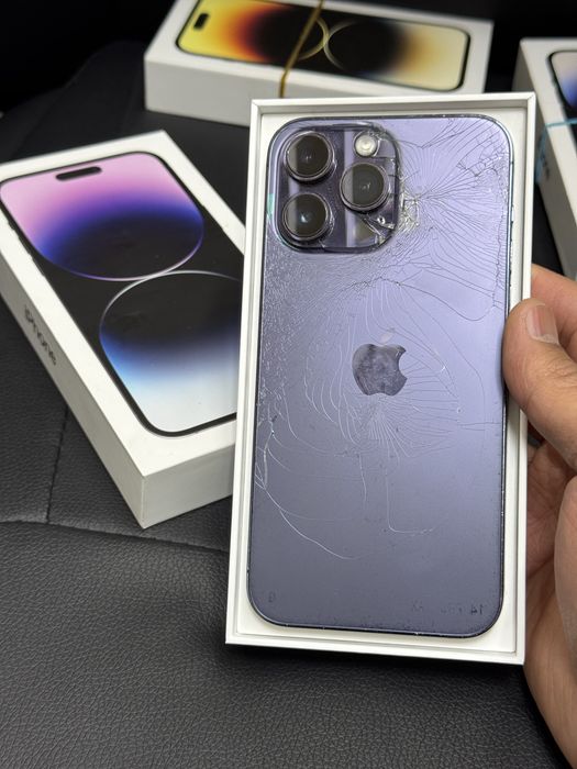  iPhone 14pro max 5G 128gb ru/a EAC deep purple аккум 80%