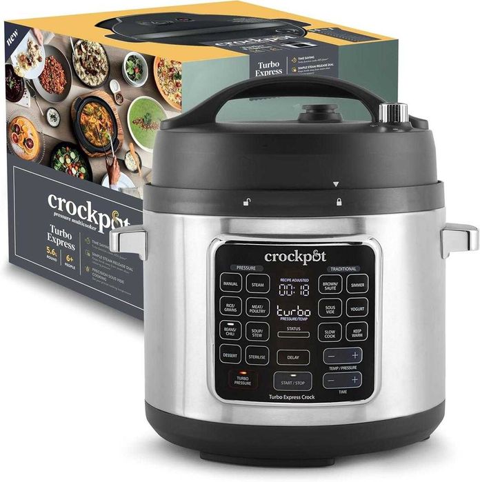 Multicooker Crock-Pot Turbo Express CSC062X, 5.6L, 1400W, Sous Vide