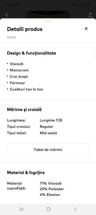 Pantaloni carouri Sister Point 38